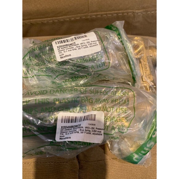 AR ANNOVI REVERBERI, VRT3-250, Pressure Washer Unloader -Blue Spring NWT adjusta - Picture 6 of 8